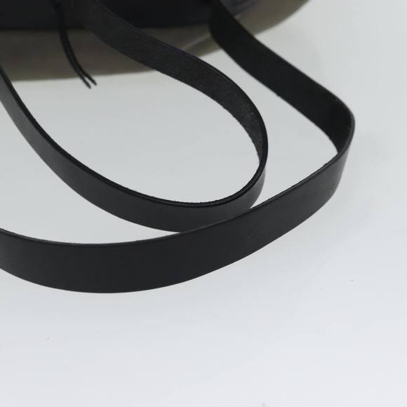 SAINT LAURENT Shoulder Bag Canvas Leather Gray Black Silver Auth bs19151 - Picture 7 of 16